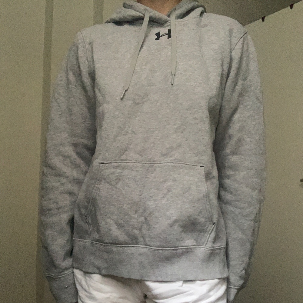 Gray Heathered Under Armour Hoodie